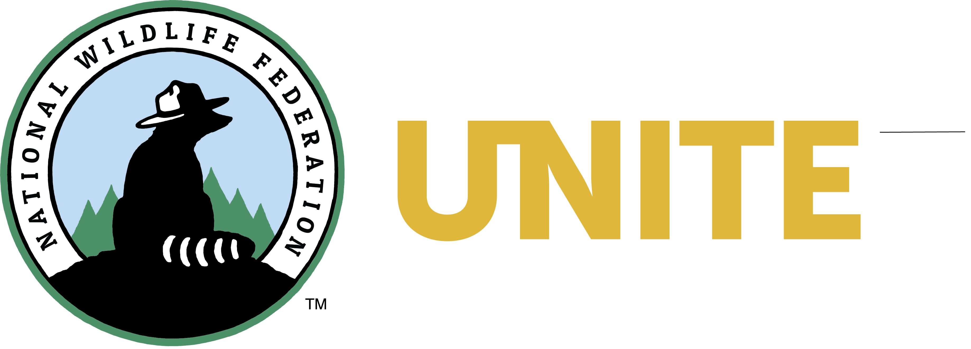 2022_WildlifeUnite_Wordmark_Yellow_Lockup_Reversed